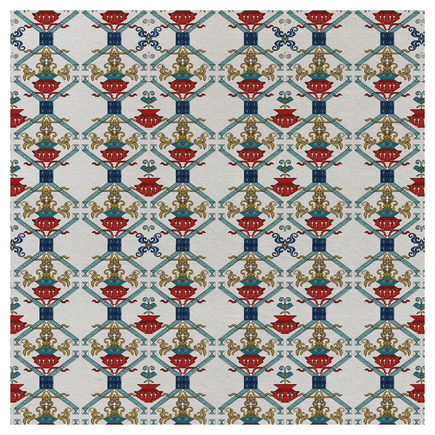 Ricamo Quattro Colori Wandteppich – Racconti-Kollektion im Angebot
