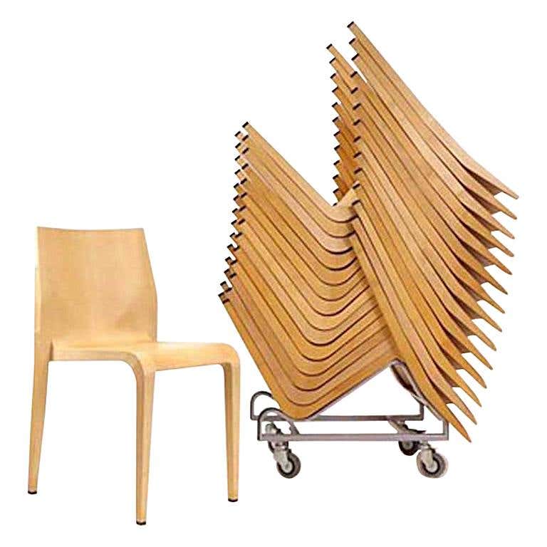 Alias 511 Taormina Studio Chair in Gray Seat and Black Lacquered Steel ...