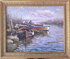 Albufera von Valencia Spanien mediterrane Meereslandschaft Öl auf Leinwand Gemälde