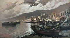 Pescherecci e pescatori al porto