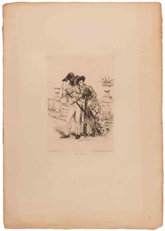 Ricardo de Los-Rios - Incroyables - Radierung auf Papier von Ricardo de Los-Rios - 1872 Incroyables - Radierung auf Papier von Ricardo de Los-Rios - 1872