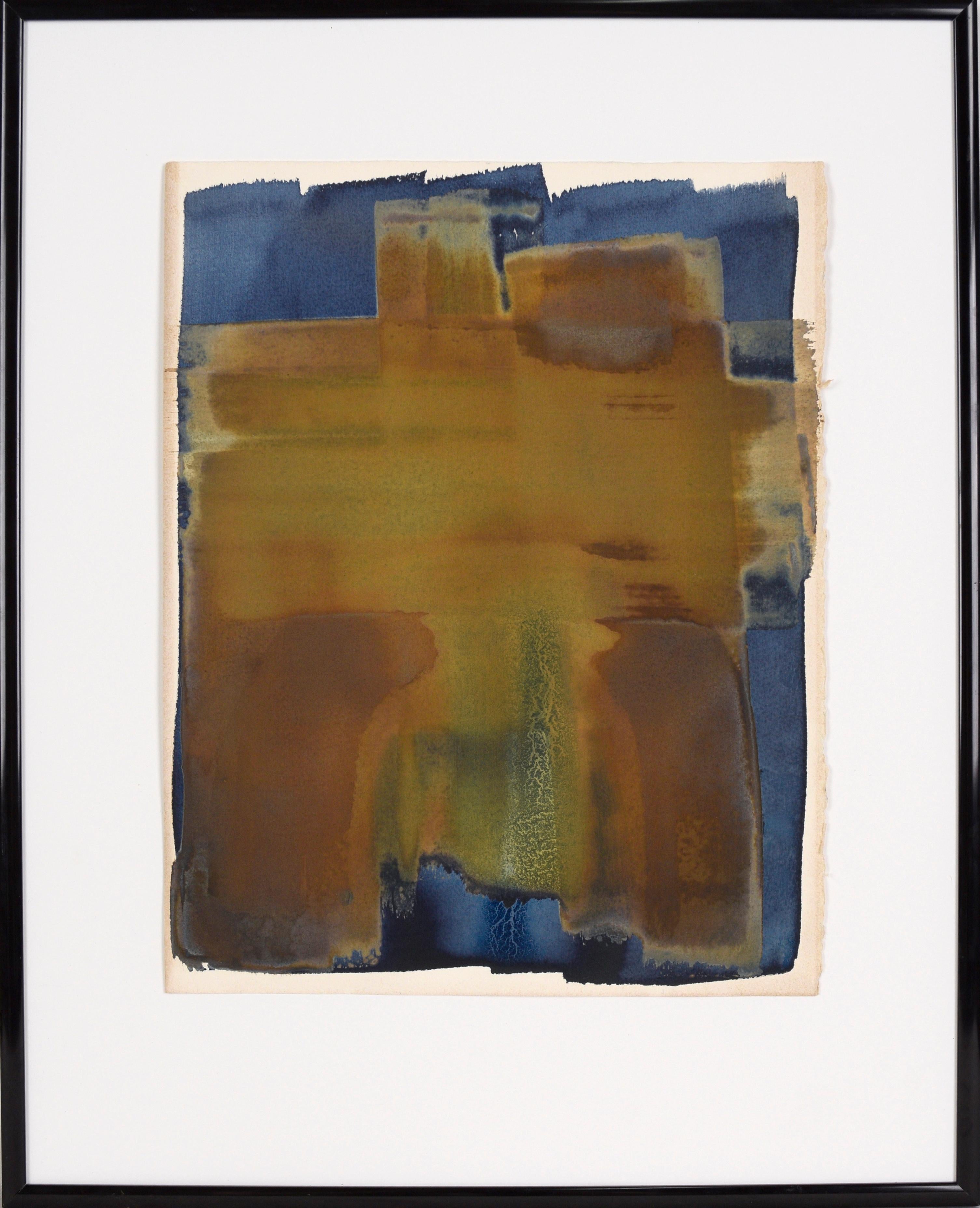 Vintage Latin American School - Rectangles in Cyanotype Blue and Van Dyke Brown