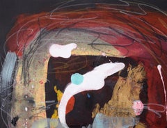 Abstract Expressionist Portrait in Acrylic on Paper