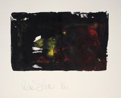 Abstract Shape with Red, Yellow, and Black - Vintage Latin American School