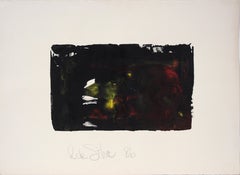 Abstract Shape with Red, Yellow, and Black - Vintage Latin American School