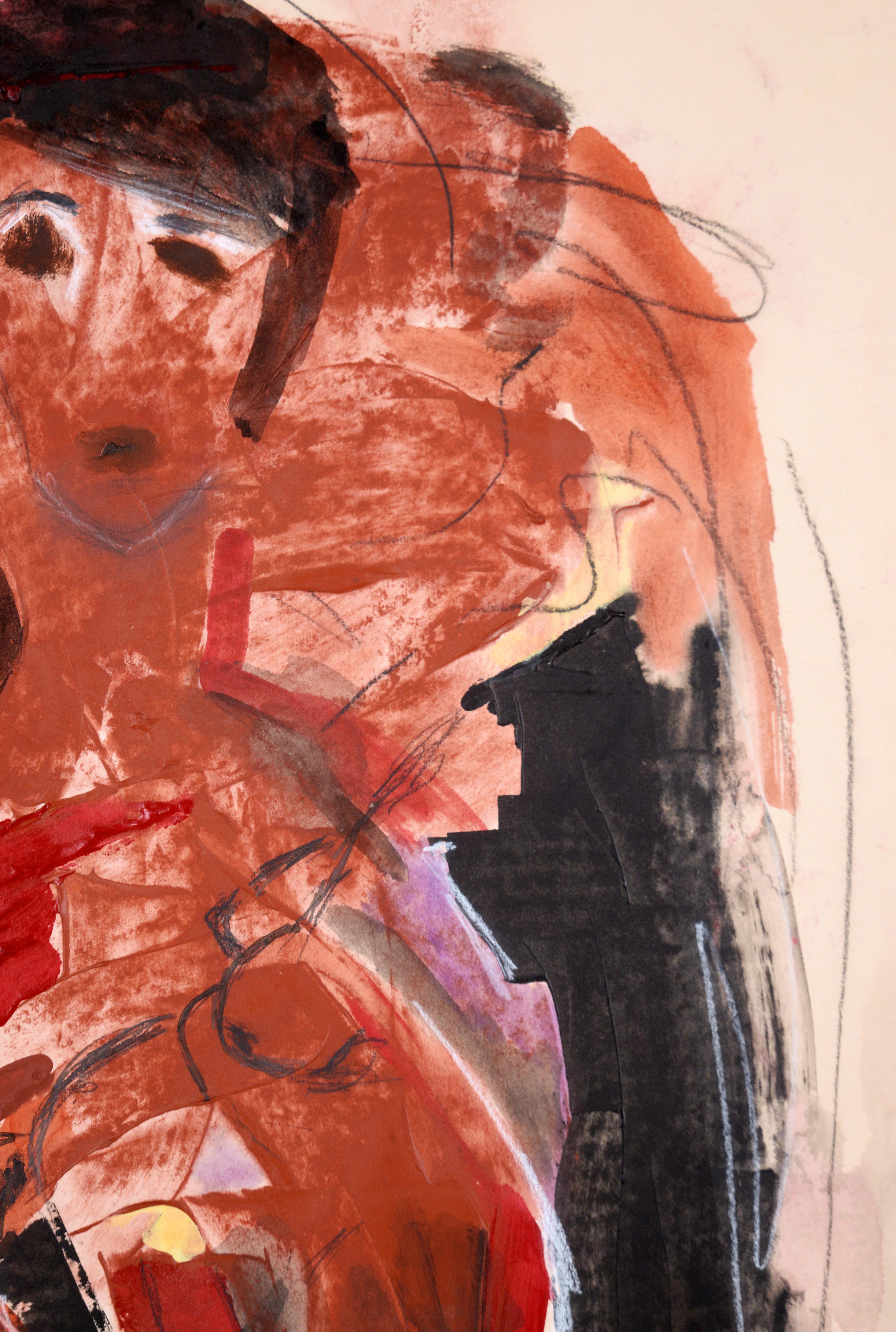 Alan Partridge's Bleeding Heart (Le cœur qui pleure) - Expressionnisme abstrait en vente 1