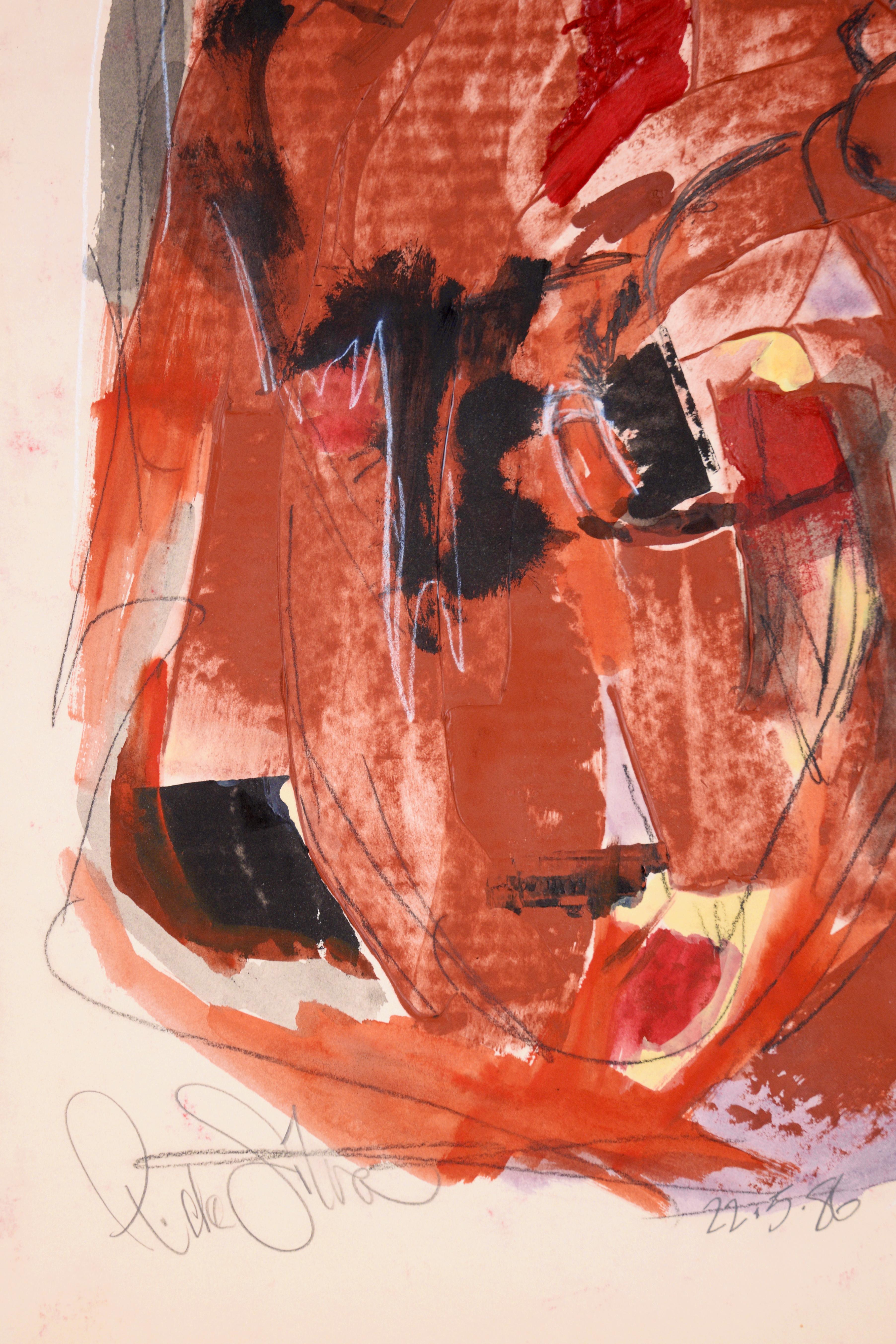 Alan Partridge's Bleeding Heart - Abstract Expressionism - Abstract Expressionist Mixed Media Art by Ricardo de Silva