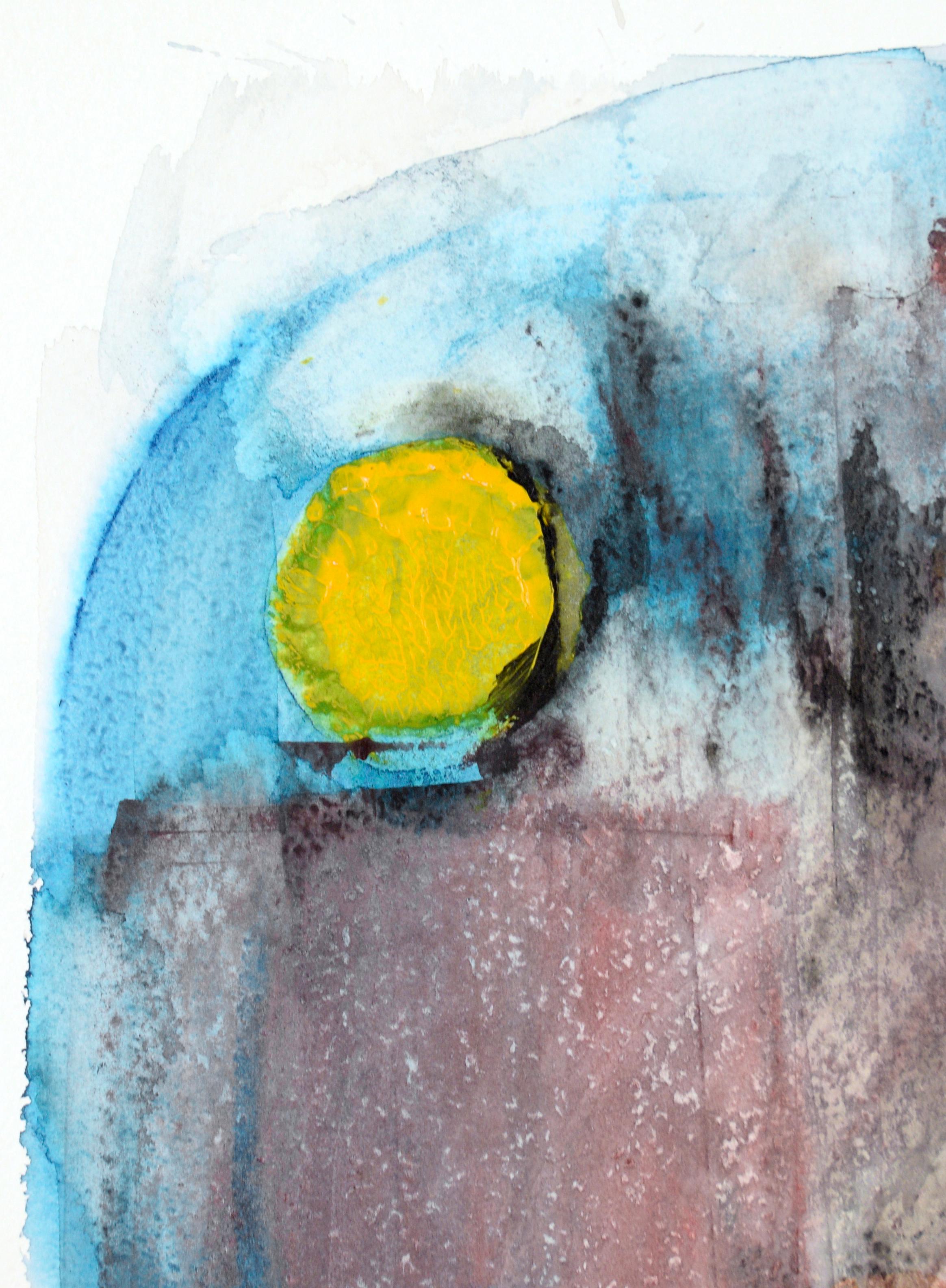 Abstrakter Impressionismus mit Blutmond- Eclipse (Grau), Abstract Painting, von Ricardo de Silva