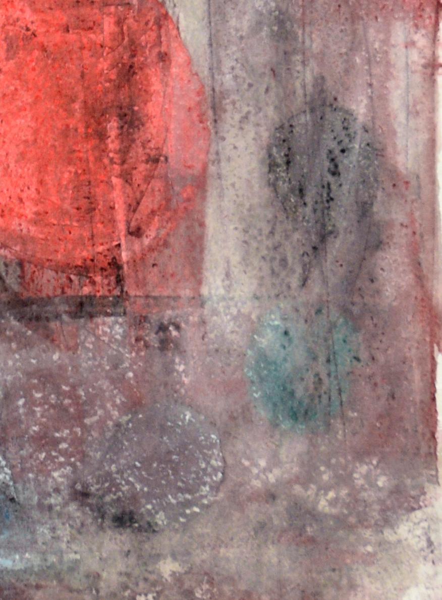 Blutmondfinsternis Abstrakter Impressionismus

Ein lebhaftes abstraktes Gemälde in Primärfarben mit Aquarell- und Acrylfarben des in Kalifornien lebenden Künstlers Ricardo de Silva (Amerikaner/Brasilien). Ricardo wurde in Brasilien geboren und wuchs