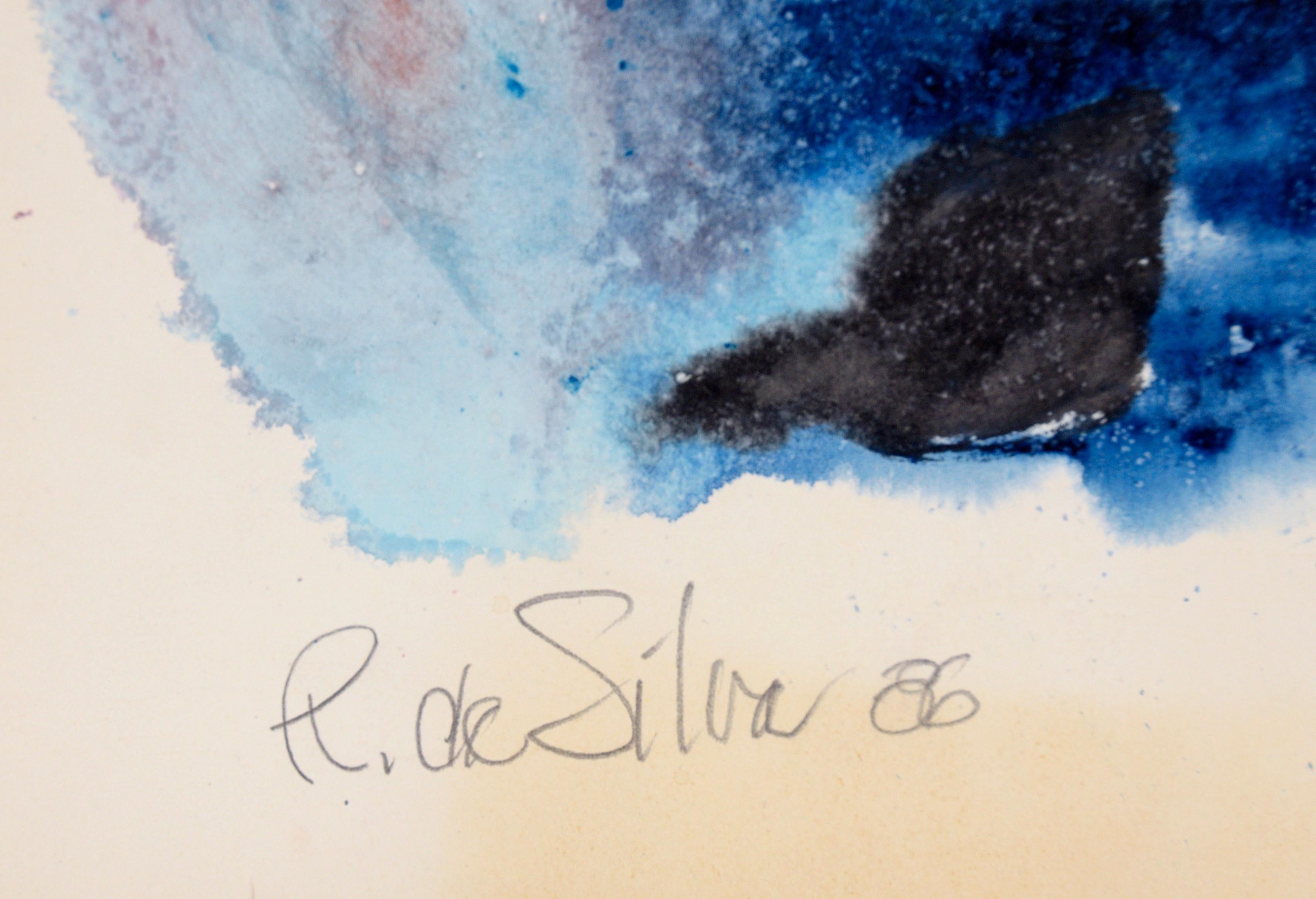 California Sheephead - Abstract Expressionism Watercolor on Paper For Sale 2