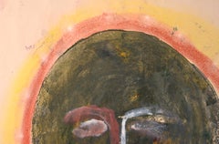 Face After Picasso - Tropical Storm Two Sided Abstract Watercolor Acrylic Paper