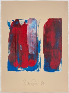 Figures in Red and Blue Waiting 1986