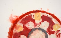 Get in Gear - Geometric Abstract Expressionist Composition in Acrylic on Paper