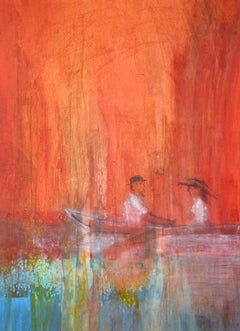 Go On and Kiss the Girl - Abstract Expressionism "Autumn Reflections"