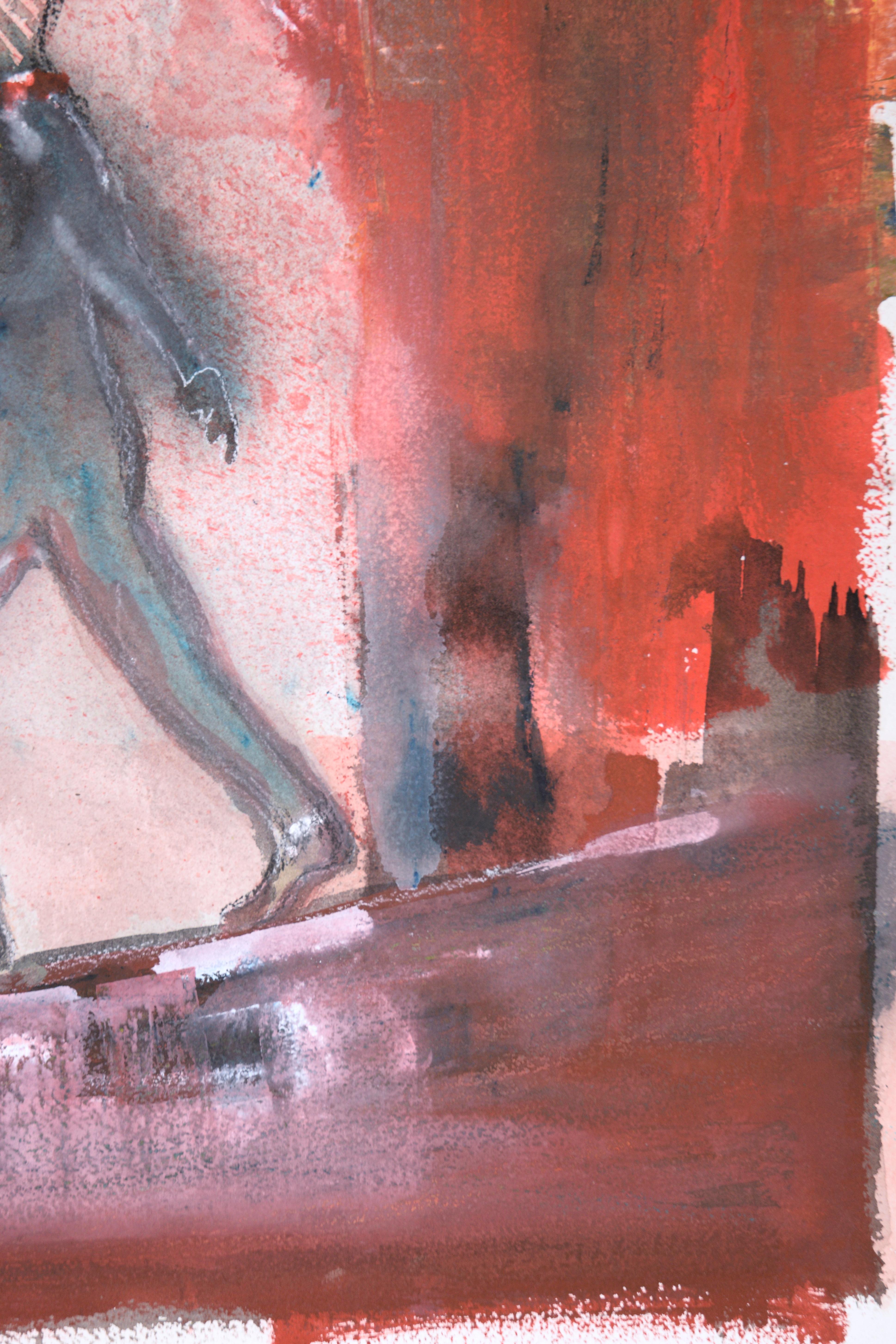 Der Mann auf Draht – Abstrakter Expressionismus „Die großen Wandendas“ im Angebot 2