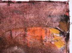 Vintage Latin American School Minimalist Portrait in Acrylic on Paper