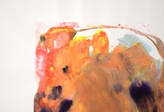 Orange Portal - Vintage Latin American School Original Abstract