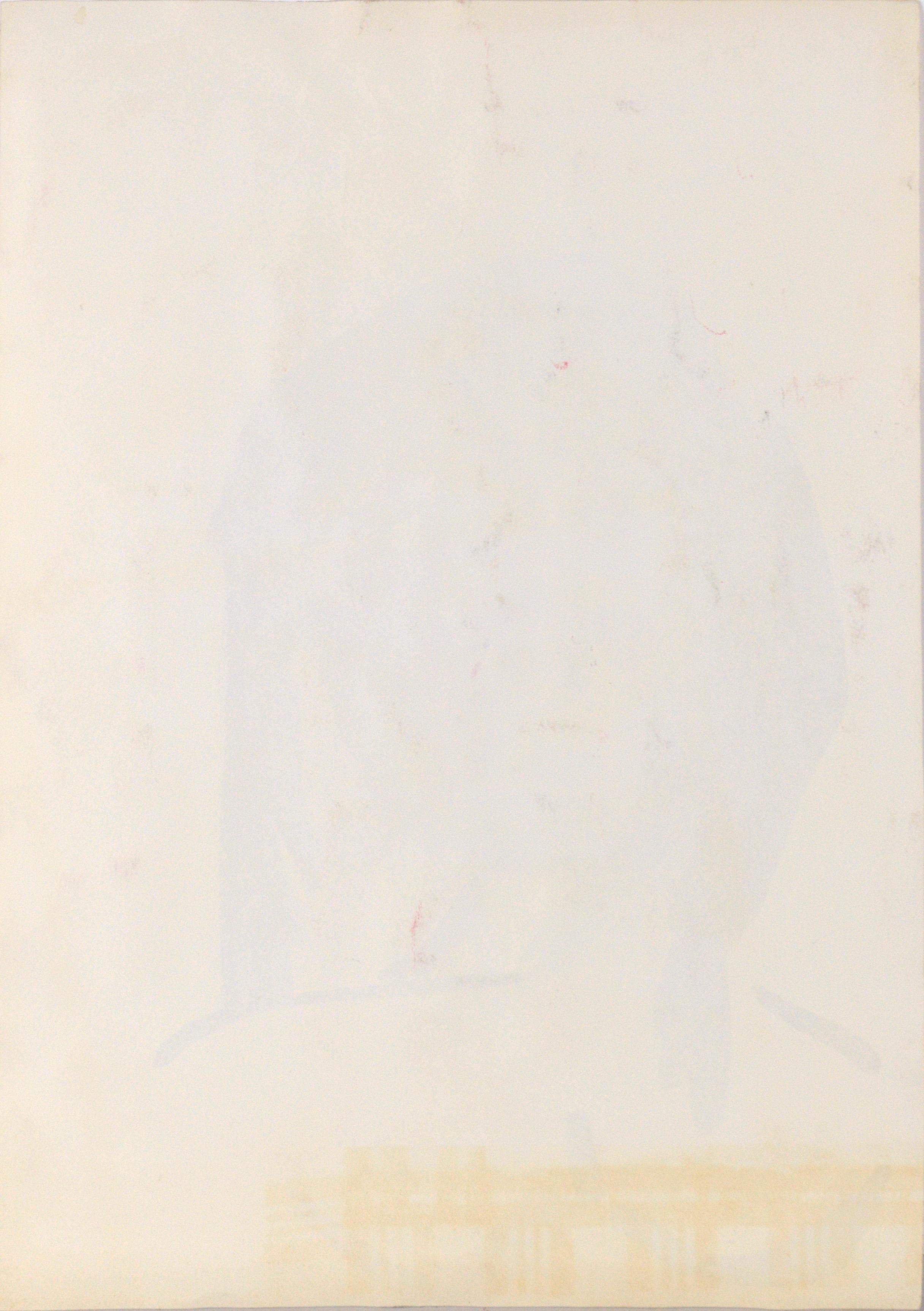 Porträt einer Frau mit Rosy Cheeks nach Picasso in Acryl auf Papier im Angebot 2