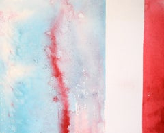 Verticality - Abstract Expressionist Composition in Acrylic on Paper