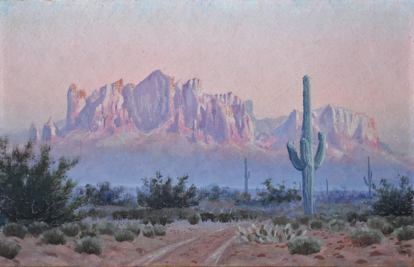 « Le désert d'El Paso » - Painting de Ricardo Diaz