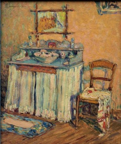 "Interno con sedia e vanità" del 1918 circa di Ricardo A. Gomez-Gimeno (1892-1954)