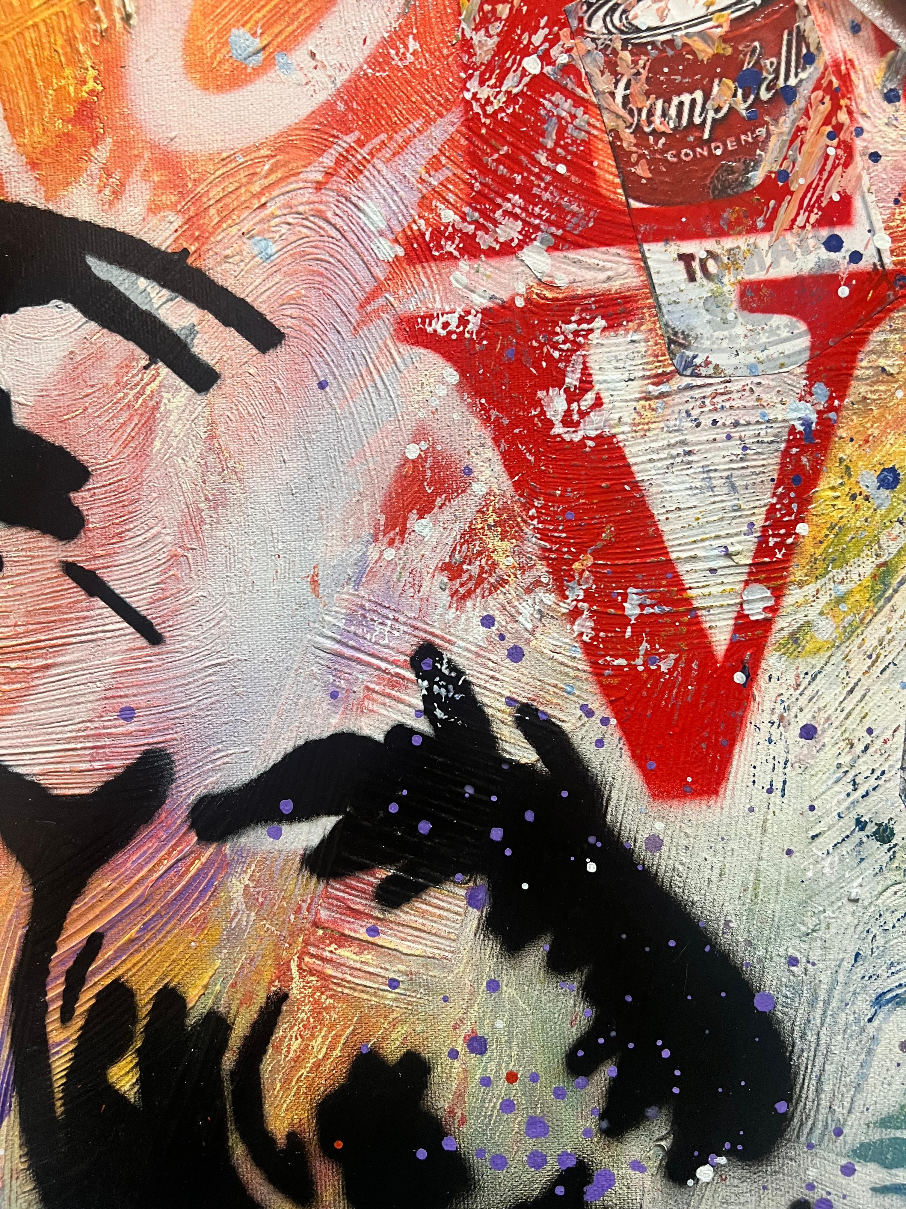 Marilyn Monroe-Baciami - Painting di Ricardo Goyo