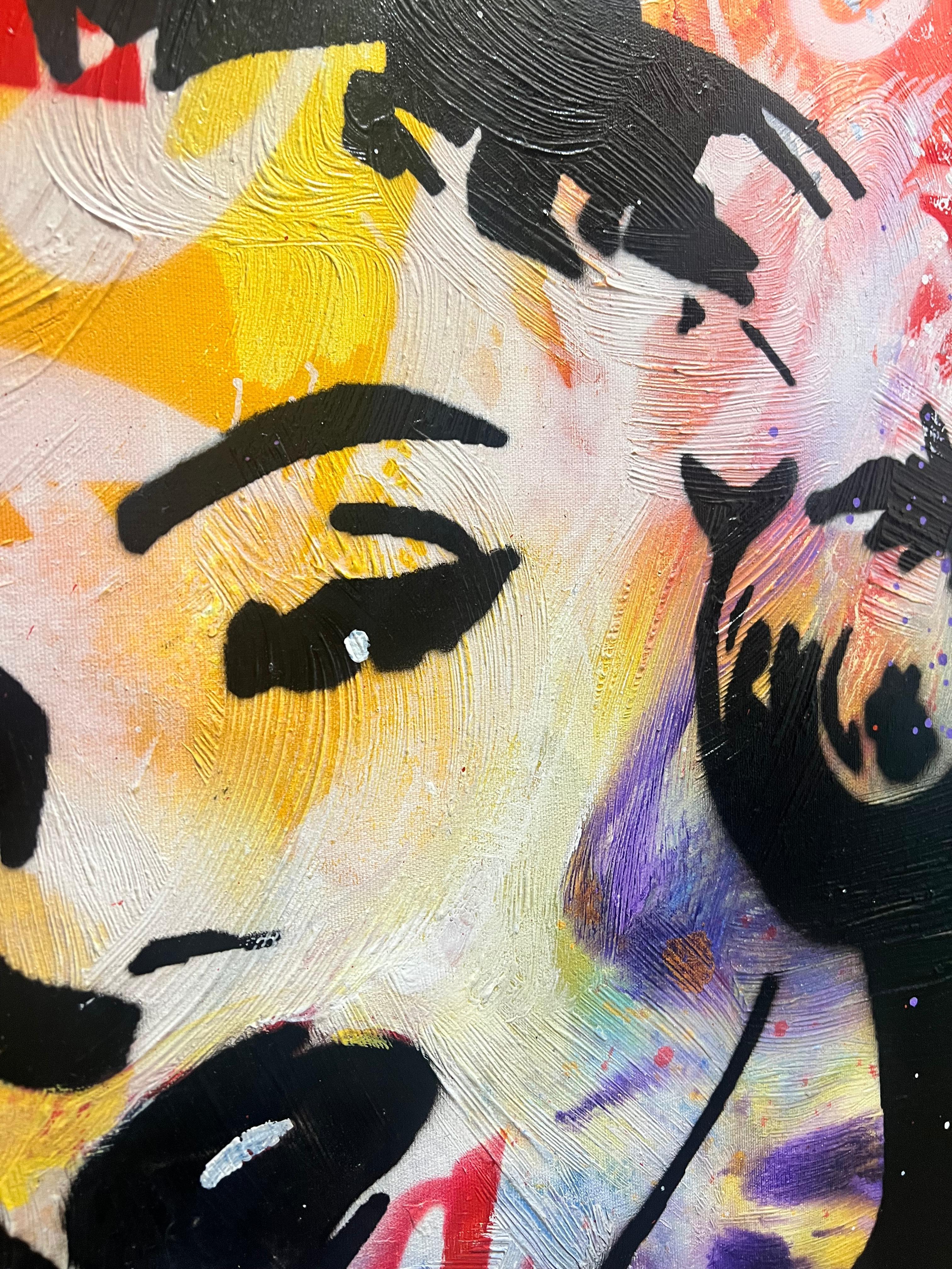 Marilyn Monroe-Baciami - Painting Pop Art di Ricardo Goyo