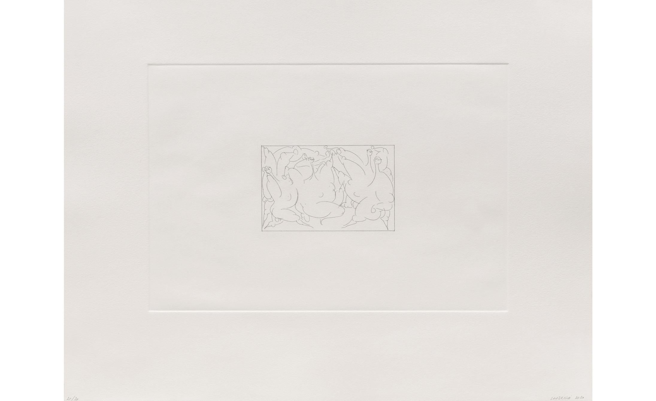 Paper Ricardo Lanzarini Etching 'Perfomance', 2020 For Sale