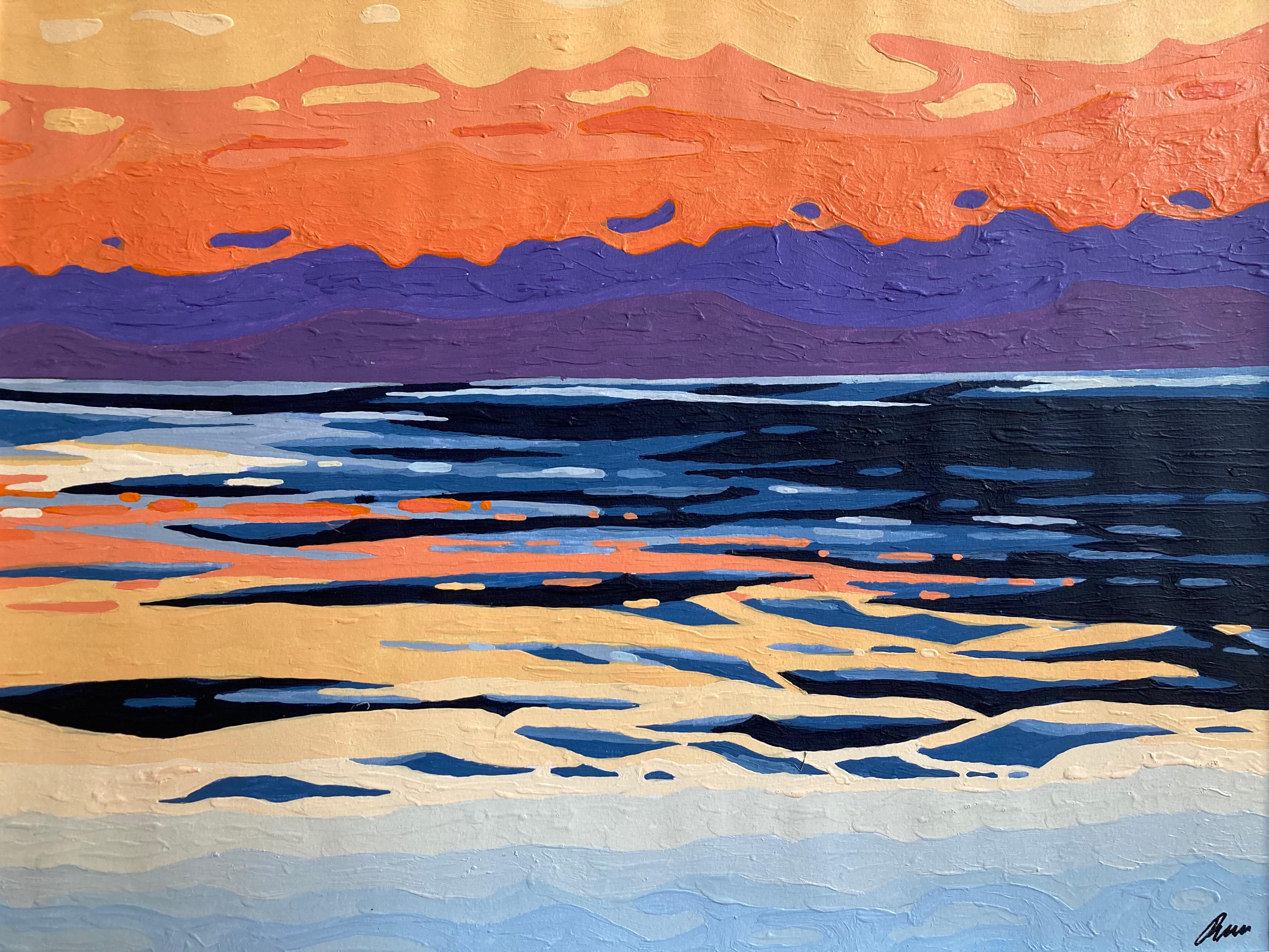 Cape Cod Sunset II
18.0 x 12.0 x 0.5, 0.5 lbs 
Acrylic 
Hand signed by artist 

Artist's Commentary: 
"Another beautiful sunset at Cape Cod. This image has a very wide palette of colors including purples, oranges and various tones of blue. It was
