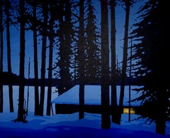 Warm Inside - Somber Lakeside Painting
