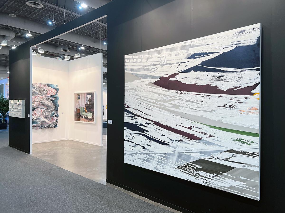 Pittura orizzontale astratta, strutturata, multicolore, Arte contemporanea - Painting di Ricardo Mazal