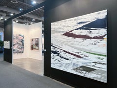 Abstract, Textured, Multicolor Horizontal Painting, Contemporary Art