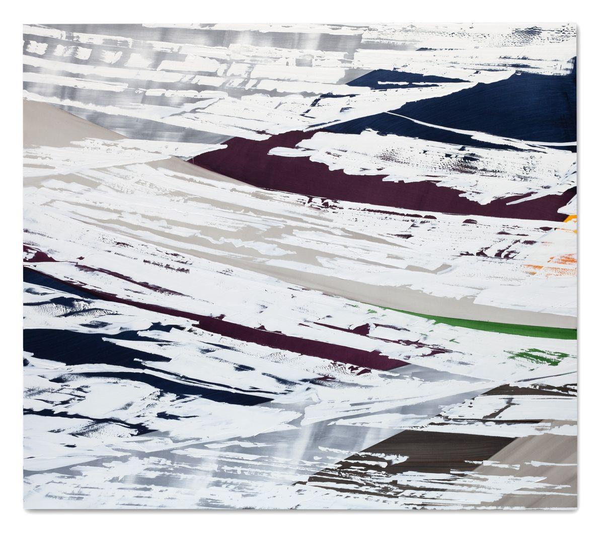 Abstract Painting di Ricardo Mazal - Pittura orizzontale astratta, strutturata, multicolore, Arte contemporanea