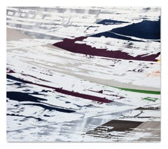 Abstract, Textured, Multicolor Horizontal Painting, Contemporary Art