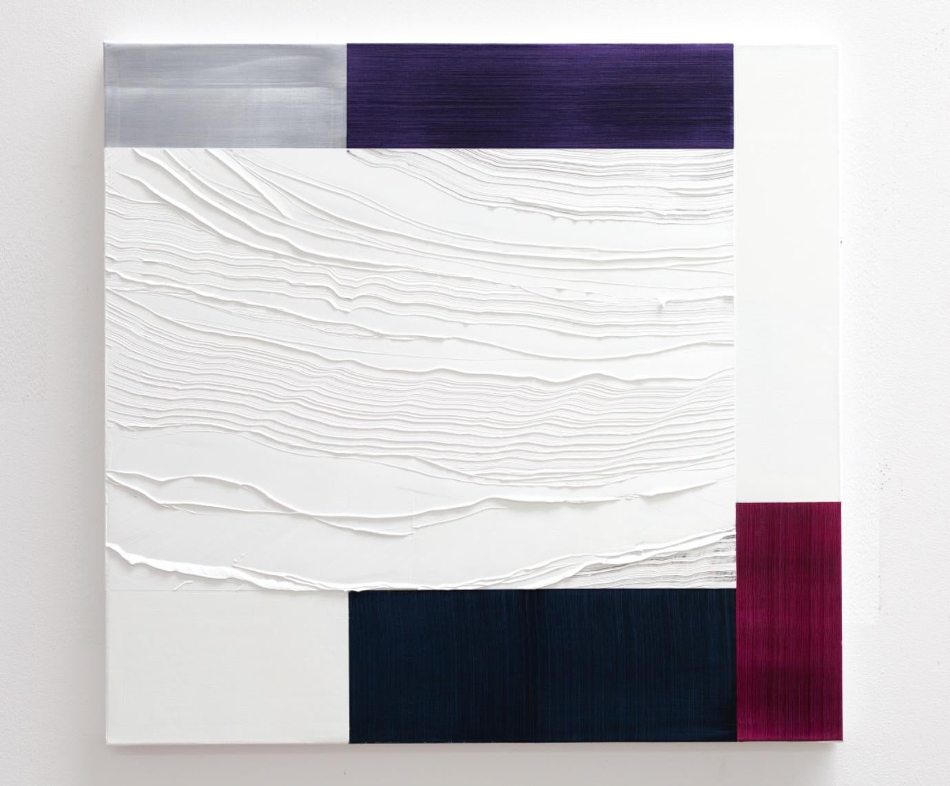 Ricardo Mazal Abstract Painting - G with White 1