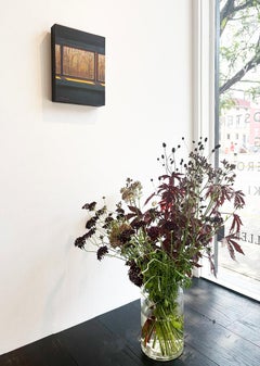 Winter Afternoon at the Studio (Abstract Interior with Sunlit Landscape View)