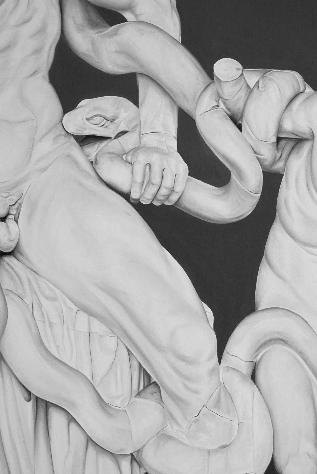 Laocoonte e i suoi figli di Ricardo Rodriguez Cosme - Olio su tela in vendita 2
