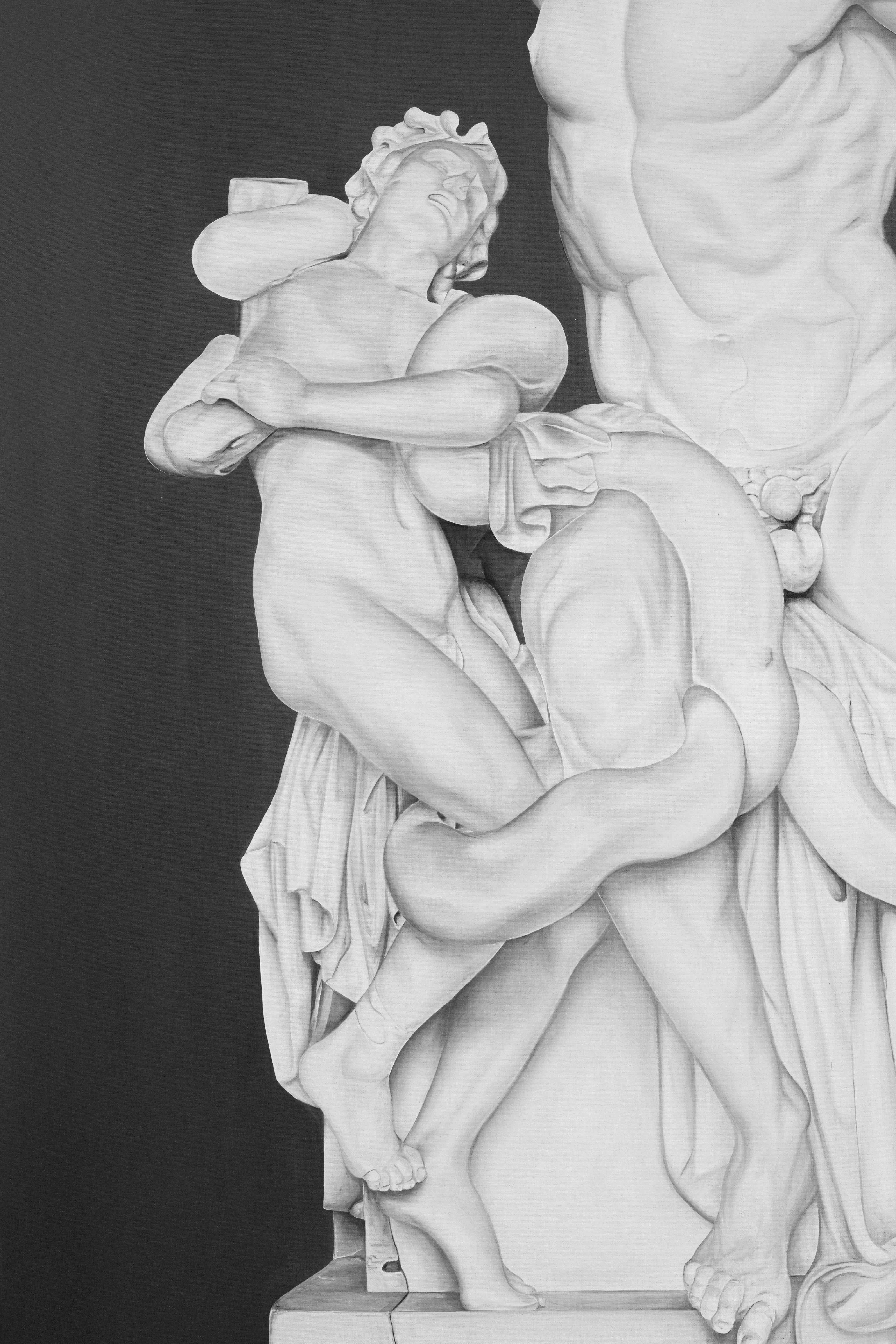Laocoonte e i suoi figli di Ricardo Rodriguez Cosme - Olio su tela in vendita 4