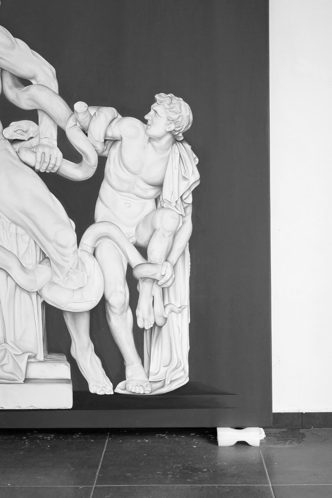 Laocoonte e i suoi figli di Ricardo Rodriguez Cosme - Olio su tela in vendita 8