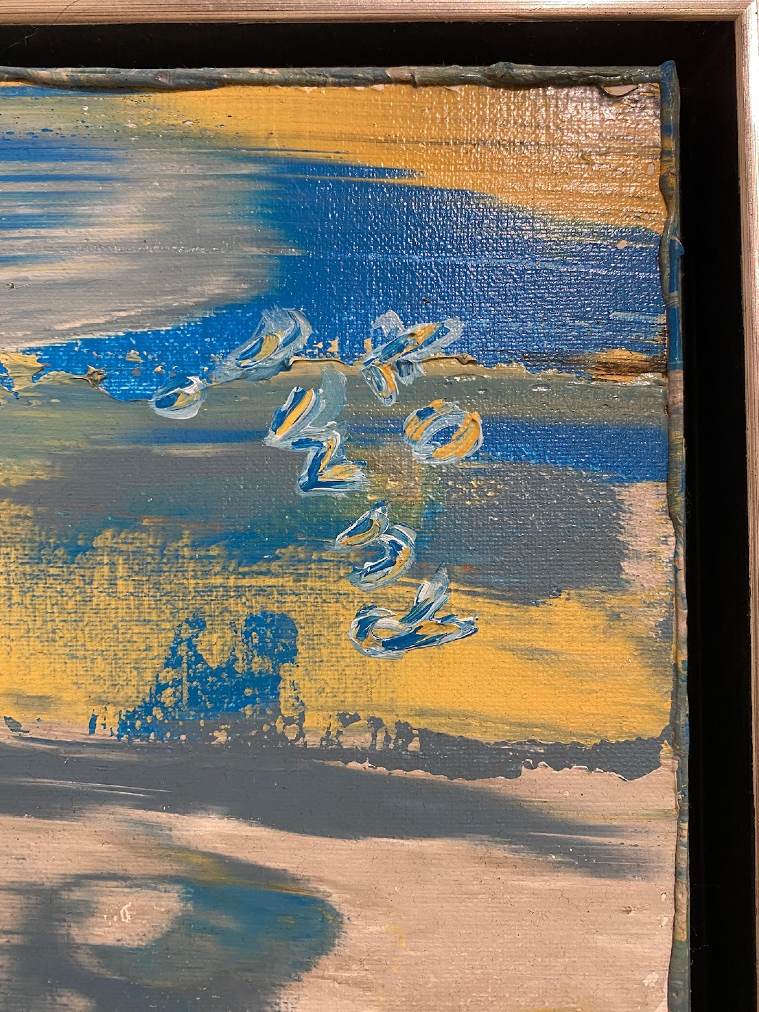 Modern Ricardo Rumi American Contemporary Framed Abstract Oil Painting, titled: 