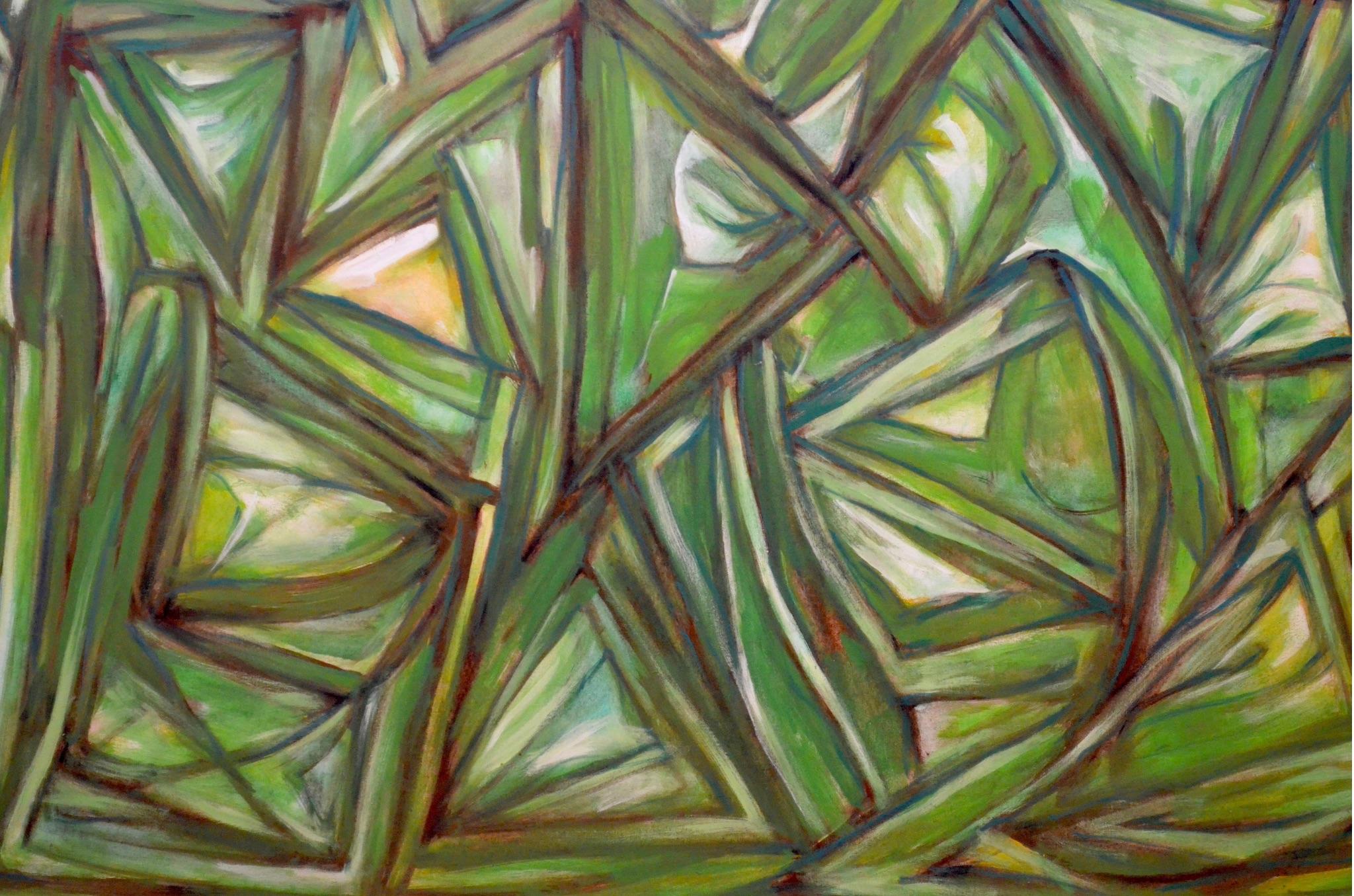 Ricardo Santamaría
Acrílico sobre canva.  
Firmado por el artista.
España hacia 1970.
L.132 cm, A. 99 cm, P. 3 cm