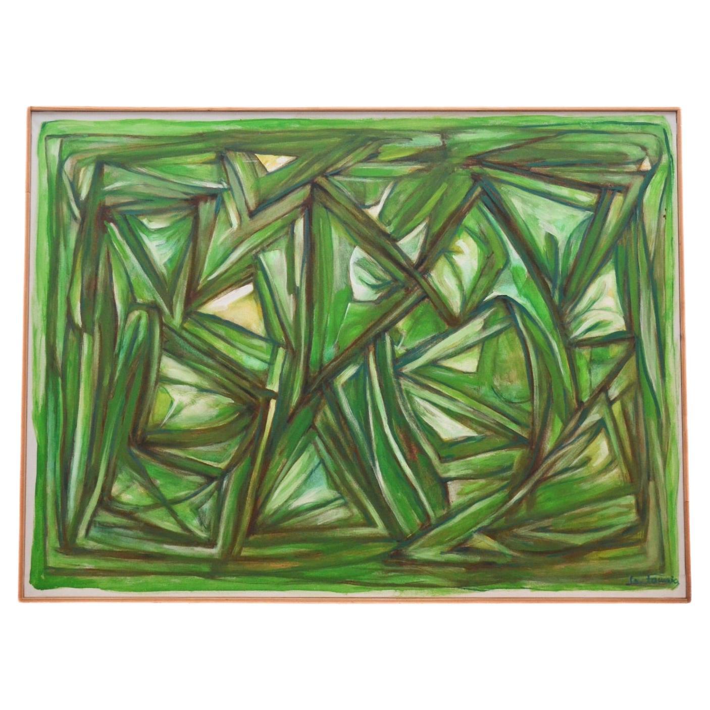Ricardo Santamaría - Acrilico su tela, firmato, Spagna, circa 1970