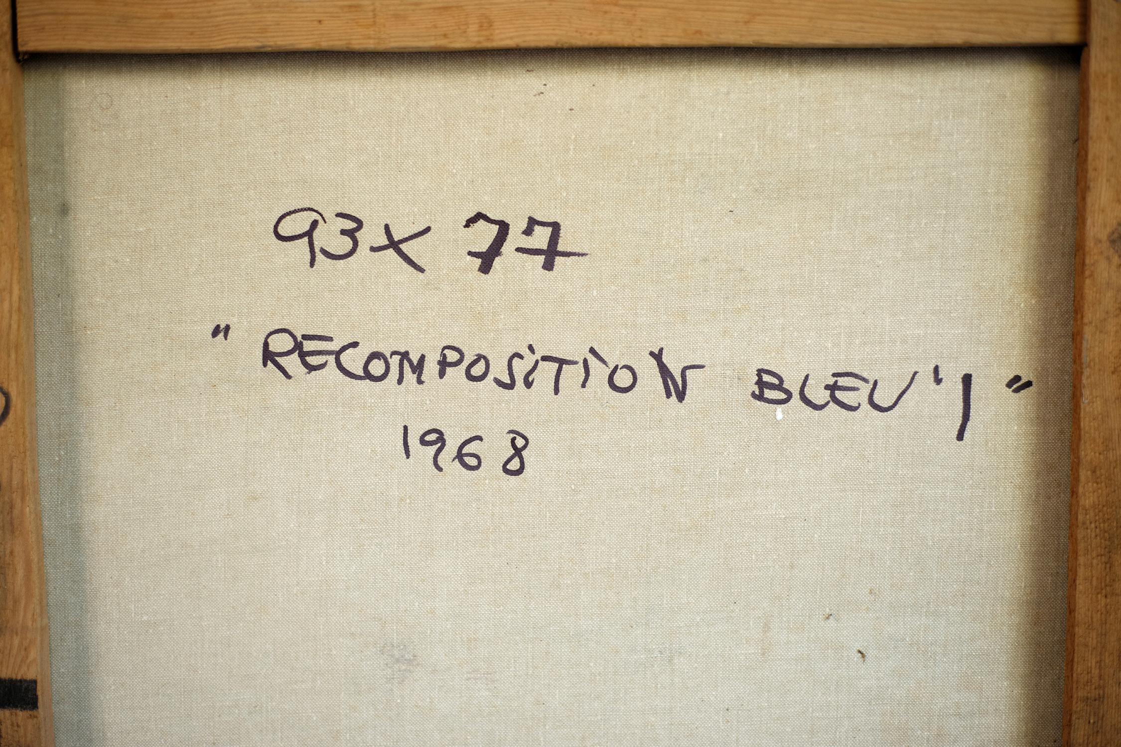 Ricardo Santamaria, „Rekompositionsblau“, 1968 im Zustand „Gut“ im Angebot in Catonvielle, FR