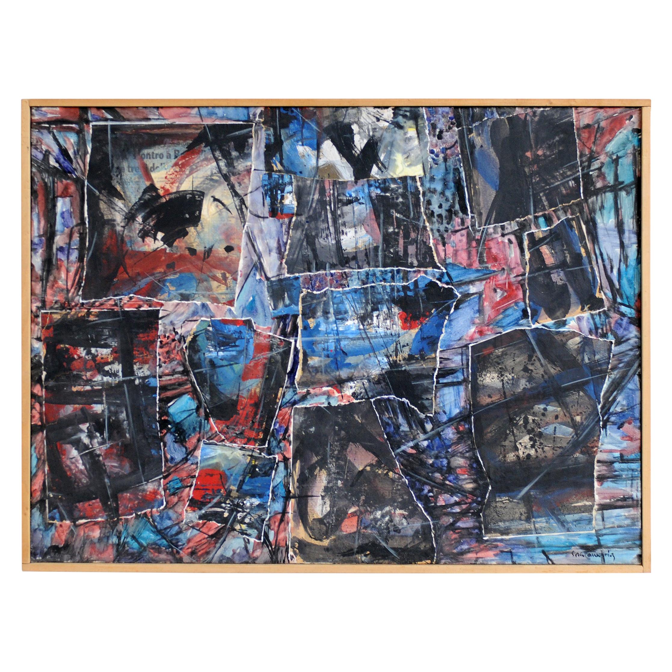 Ricardo Santamaria, « Récomposition bleue », 1968 en vente