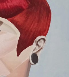 Bowie - 21st Century, oil painting, canvas, portrait, social commentary