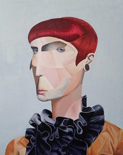 Bowie - 21st Century, oil painting, canvas, portrait, social commentary