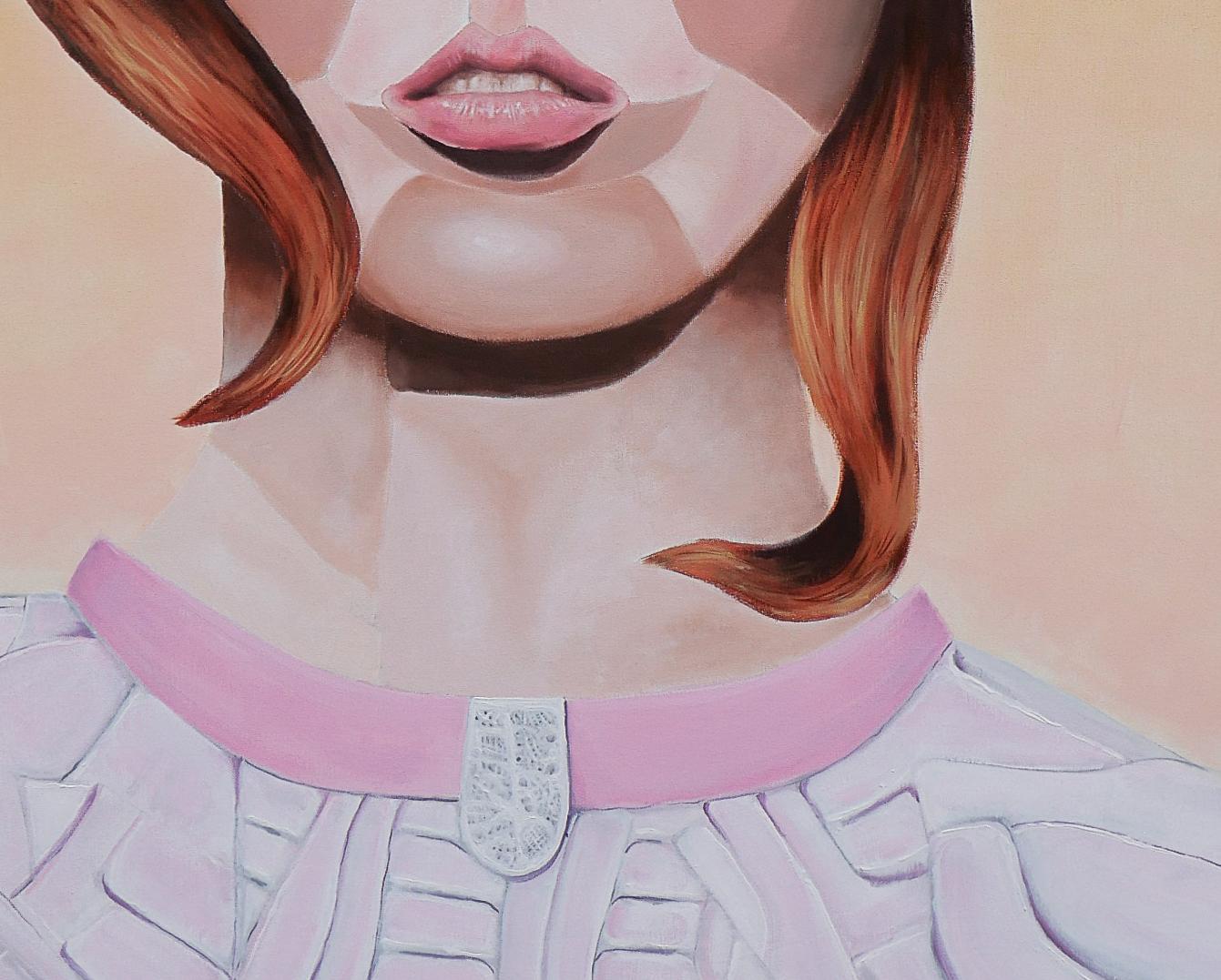 Florencia - Siglo XXI, pintura al óleo, lienzo, retrato, comentario social - Painting Contemporáneo de Ricardo Tena