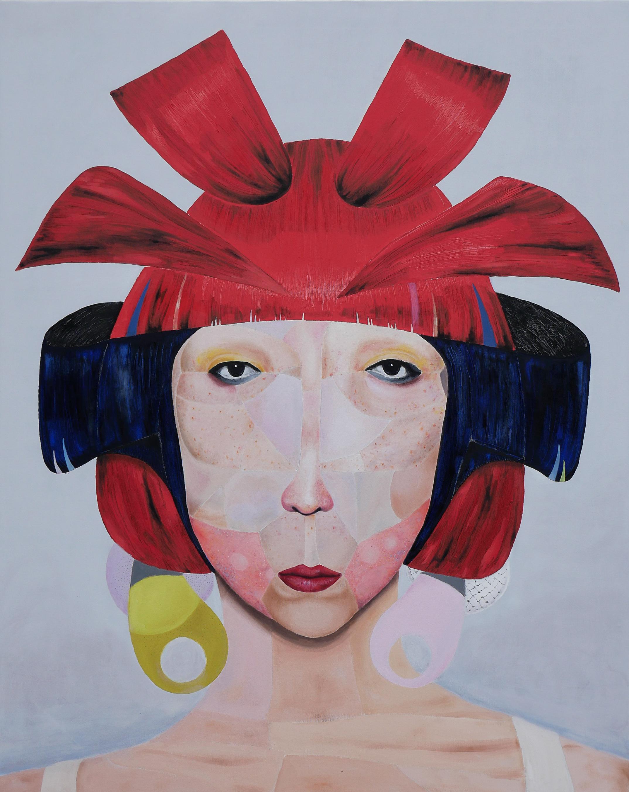 Taro - 21st Century, oil painting, canvas, portrait, social commentary
