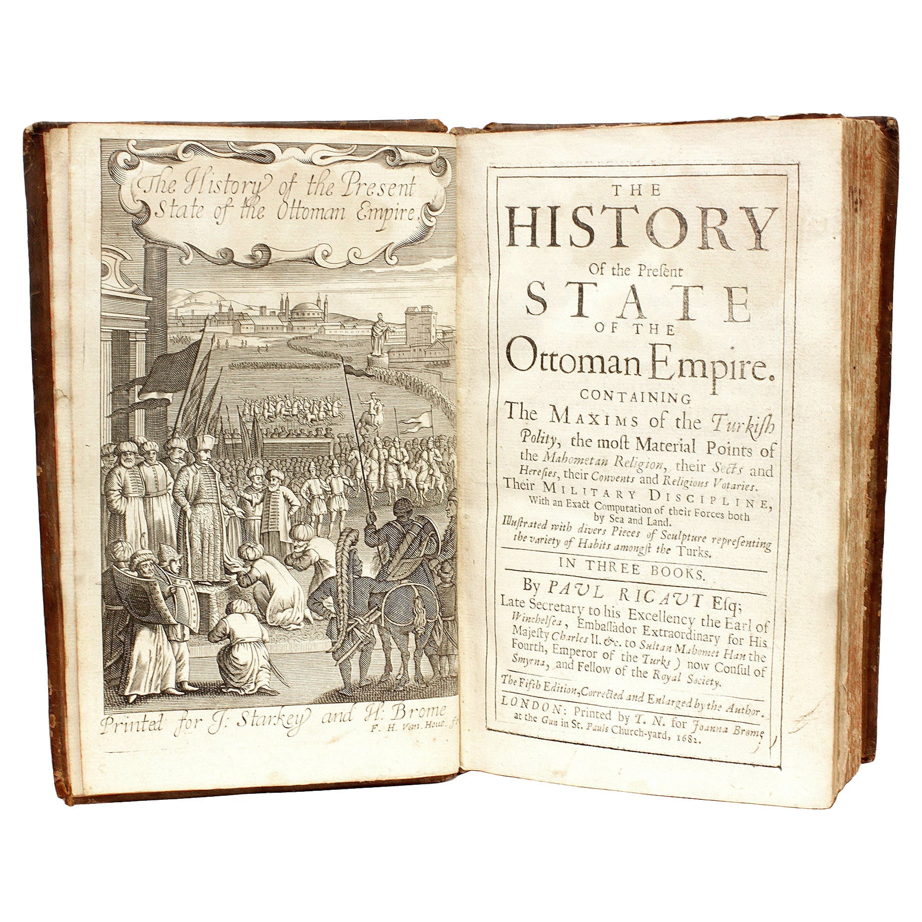 RICAUT [Rycaut]. Historia del Estado Actual del Imperio Otomano. 5º ED 1682