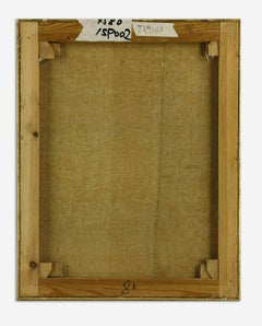 Abstract Composition - Oil Painting by R. Basso - Mid-20th Century